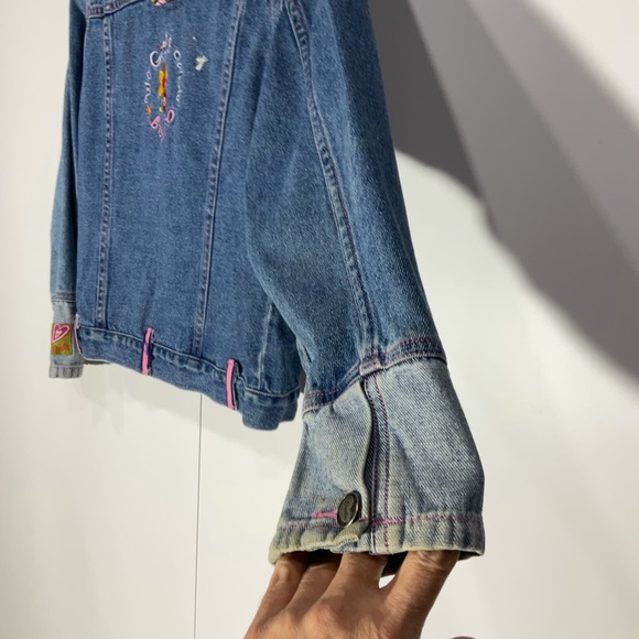 Barbie Jacket, Vintage Denim, “Girls Can Do Anything” Embroidery, Size 12 - Picture 13 of 16